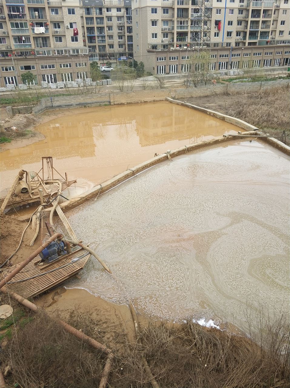 七里河沉淀池淤泥清理-厂区废水池淤泥清淤